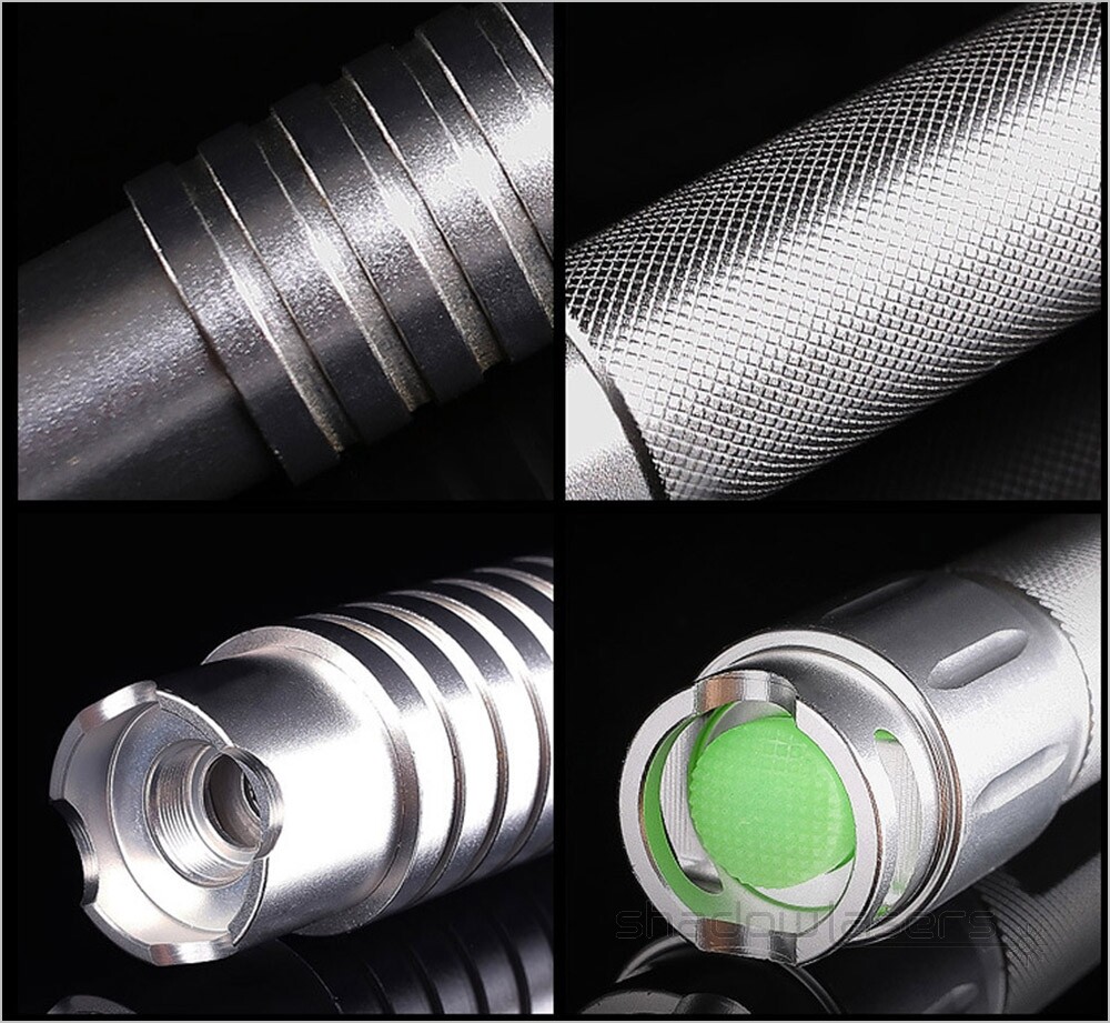 520nm-750 Adjustable Focus Laser Pointer Pen Light Visible Beam+Charger+Case