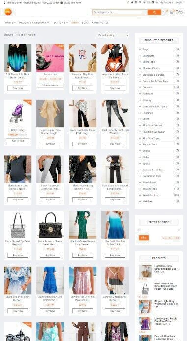 E-Commerce Website, Online Store, Wordpress, Mobile Responsive, Slider Website.