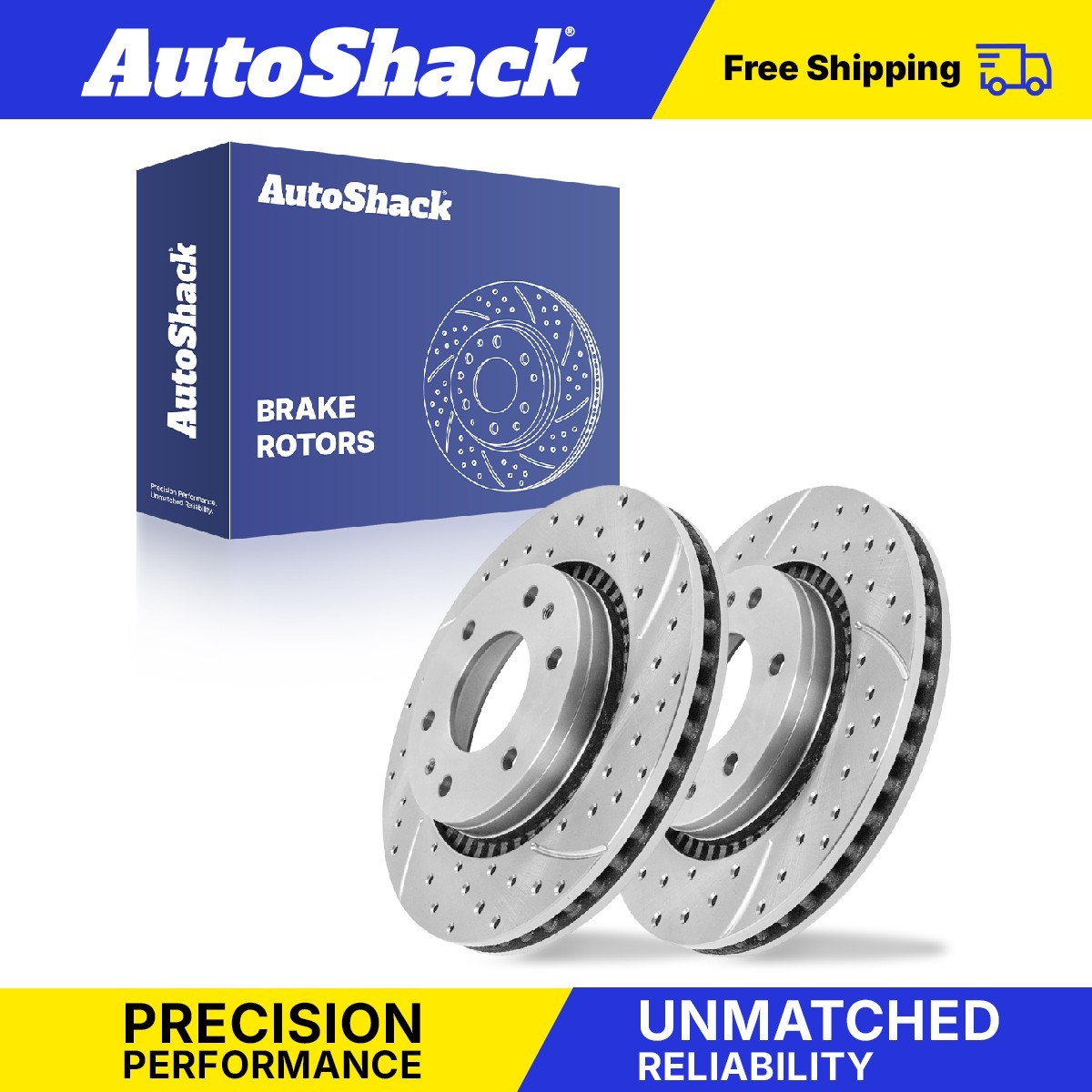 Front Drilled Slotted Brake Rotors for 2006-2009 Chevrolet Trailblazer