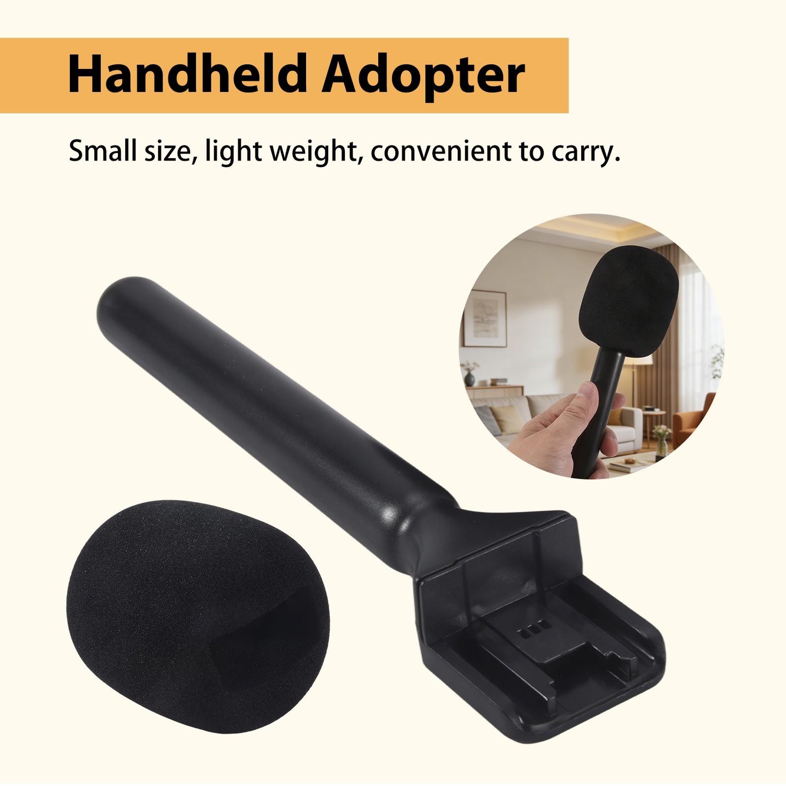 Interview Microphone Handheld Adapter for Go/GoII/ Mic//9476