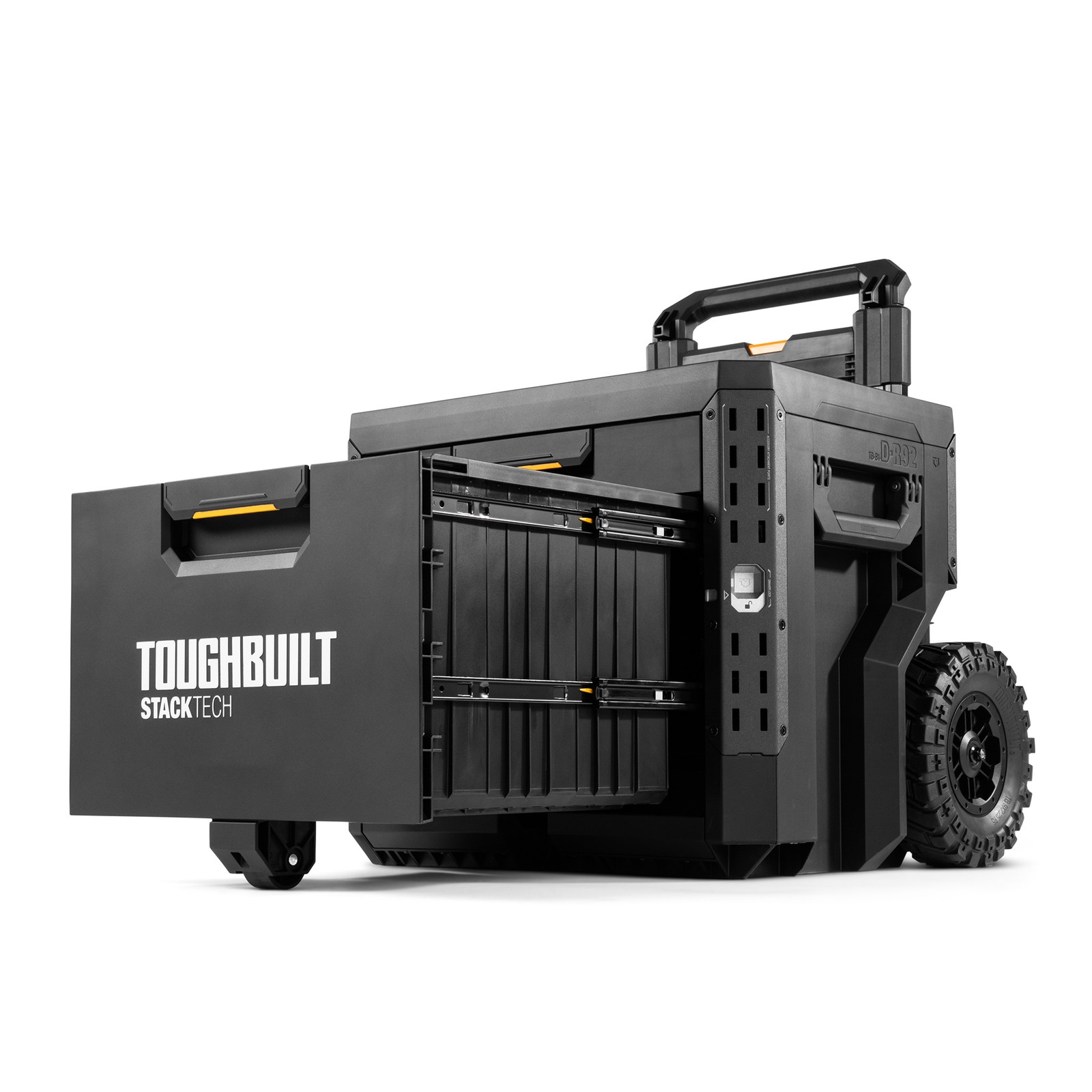 ToughBuilt StackTech 2-Drawer Rolling Locking Box, Tool Storage & Gear Organizer