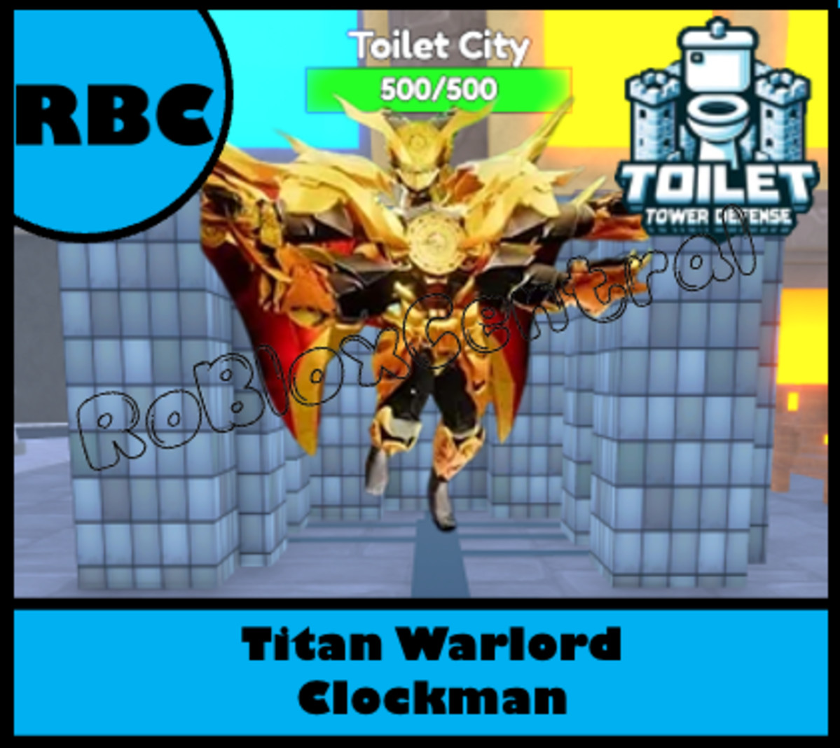 TITAN WARLORD CLOCKMAN - CHEAP TOILET TOWER DEFENSE - TTD UNIT