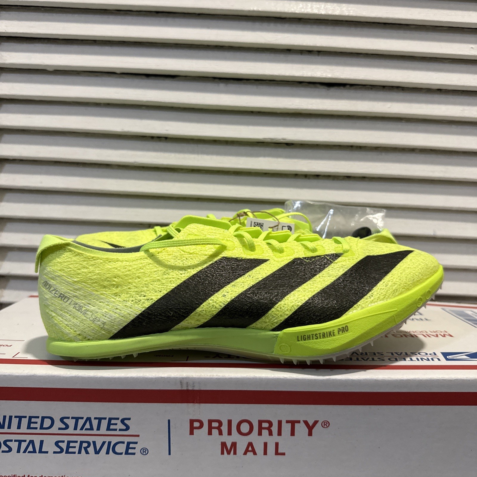 New Adidas Adizero Prime SP 3 Track Spikes Neon Men’s Size 8.5 / W 9.5 IH5800