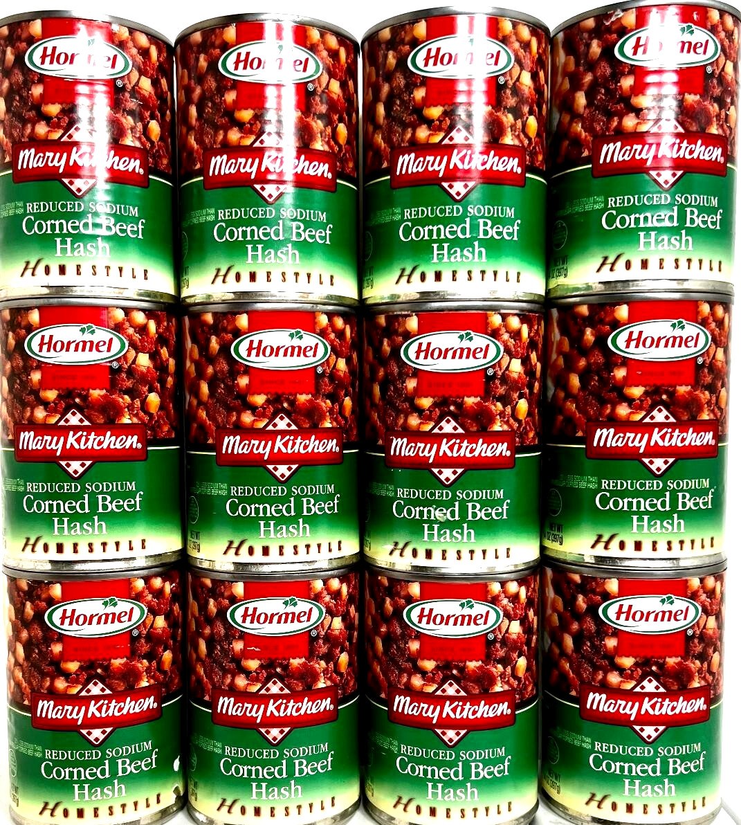 Hormel Mary Kitchen Reduced Sodium Corned Beef Hash 14oz ( Pack of 12 )~04/2027