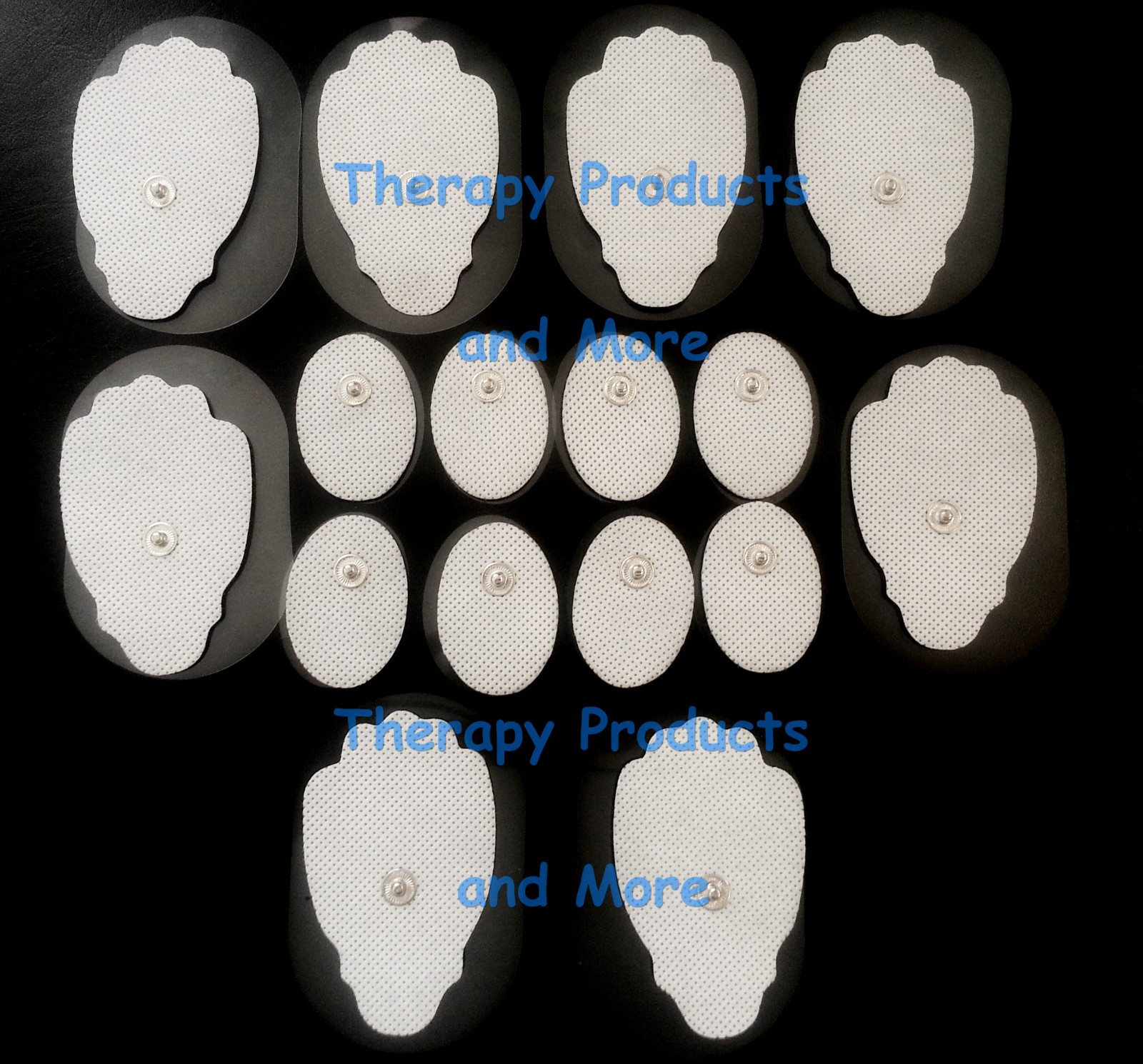 REPLACEMENT ELECTRODE PADS COMBO (8 LG, 8 SM OVAL)FOR PALM/ECHO DIGITAL MASSAGER