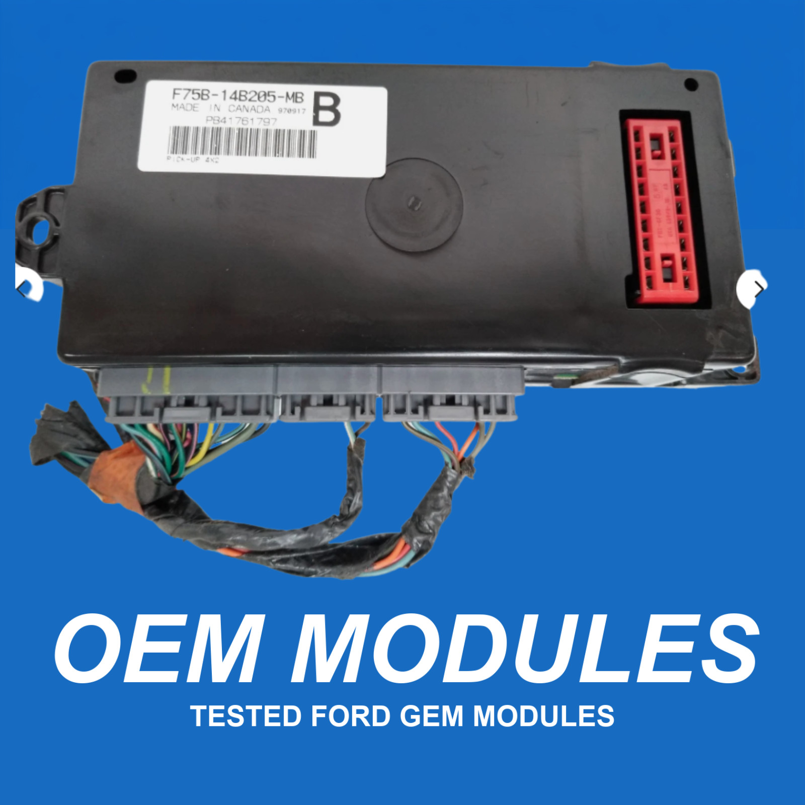 tested F75B-14B205-MB Tested GEM Module Ford 1997-1998 f150 f250 7.3L 4x4 4wd