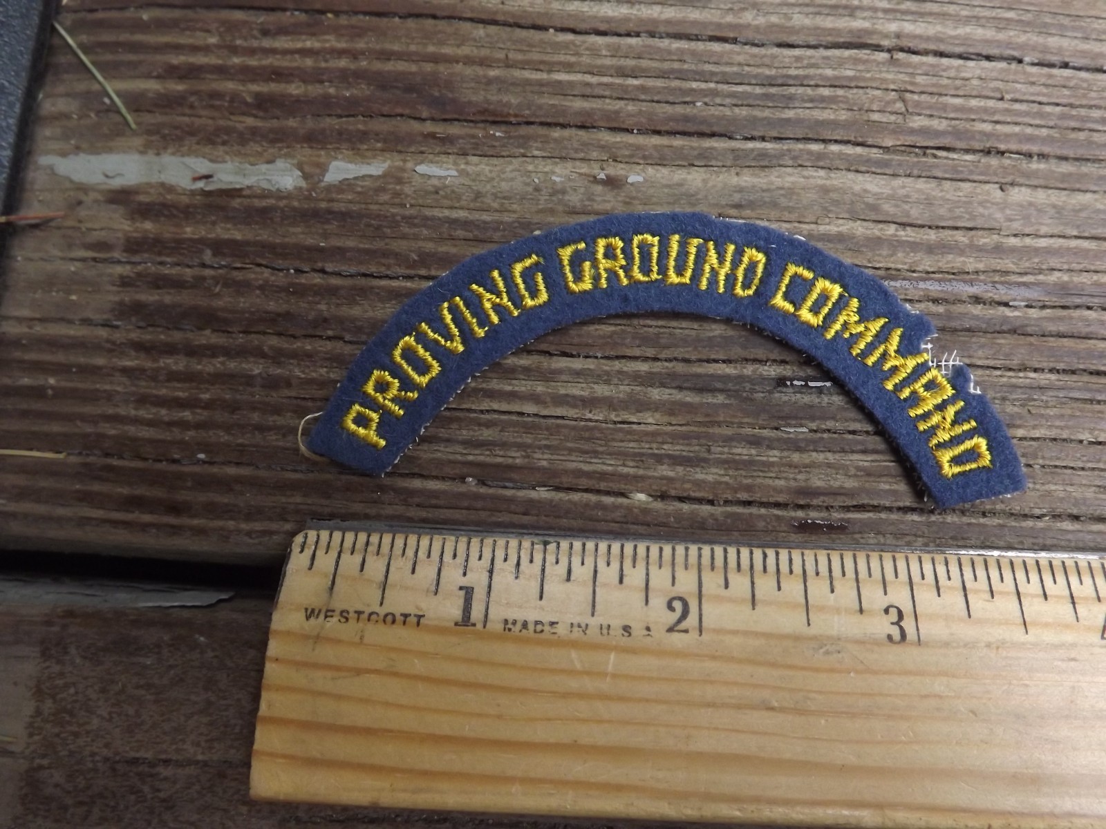 1940's AAF Proving Ground Command Tab, Felt - INV# C2003