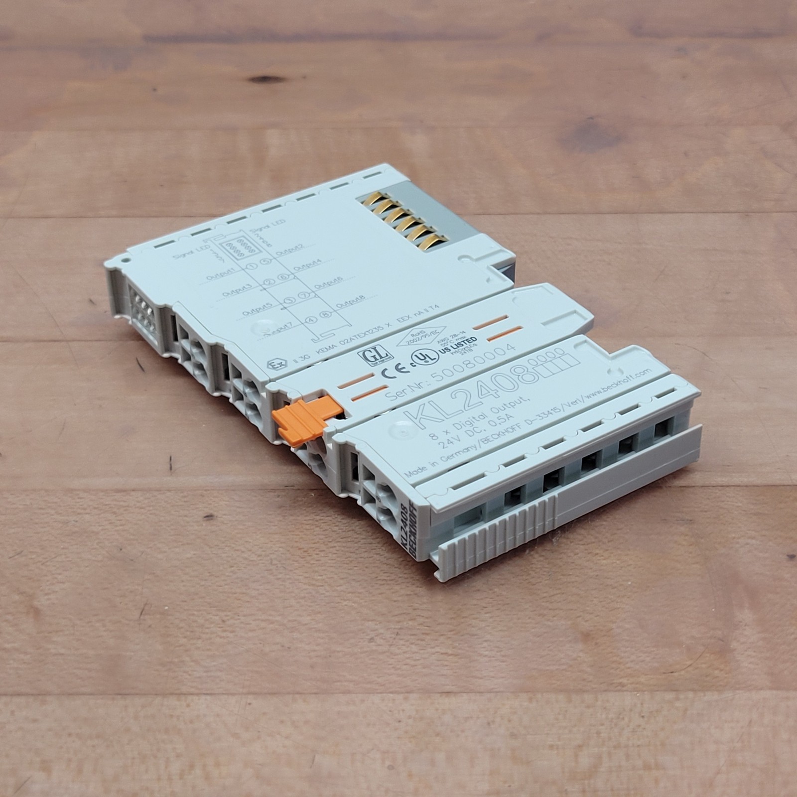 BecHoff KL2408, 8 Channel Digital Output Module - USED