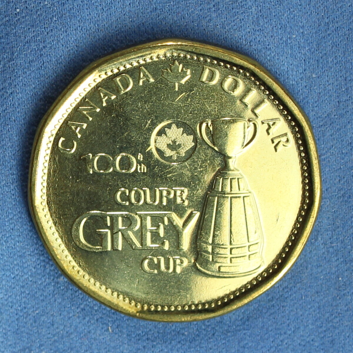 Canada 2012 Loonie from a Mint Roll - Special Anniversary Grey Cup Reverse