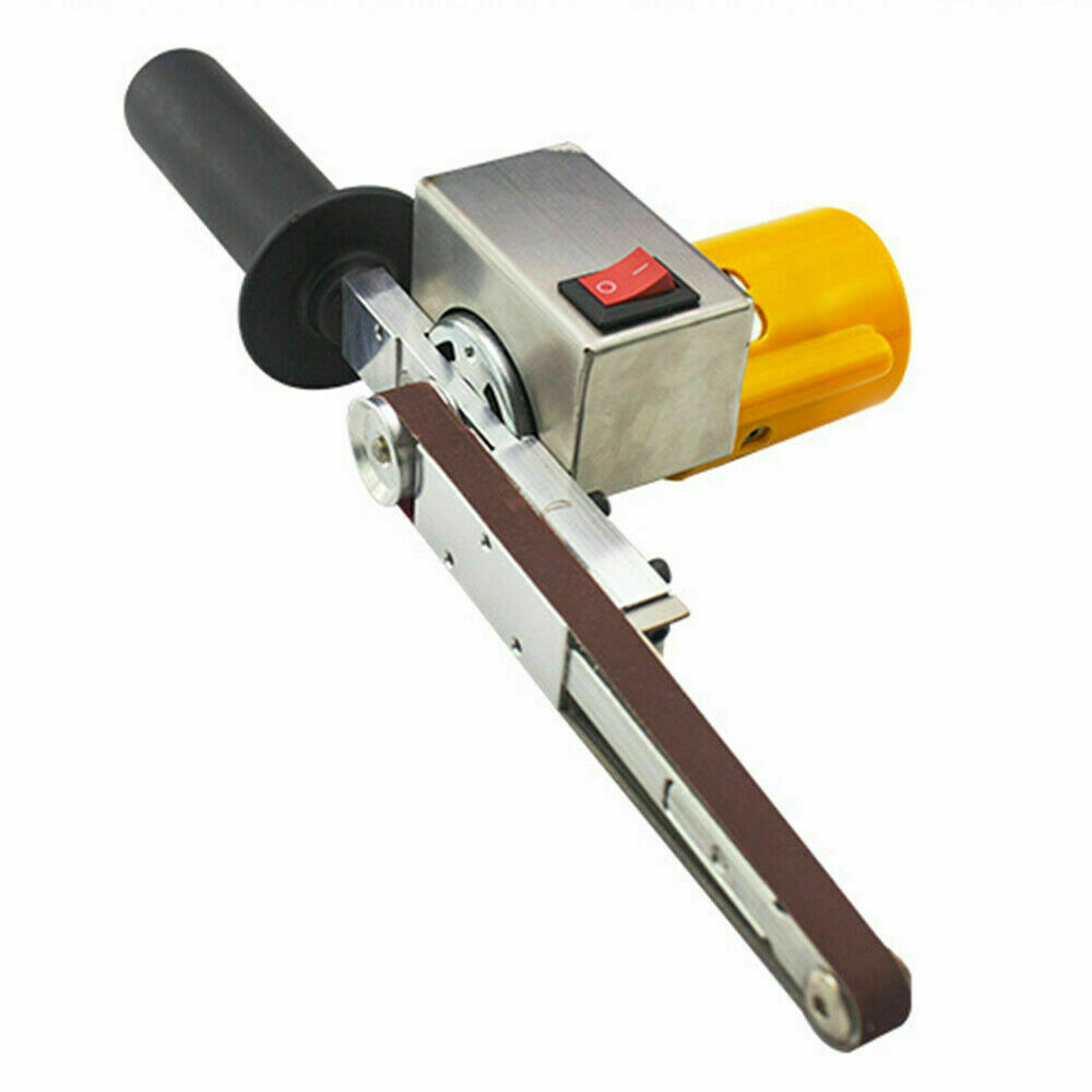 Electric Belt Sander Mini Grinder Small Machine Handheld +10 Sanding Belts