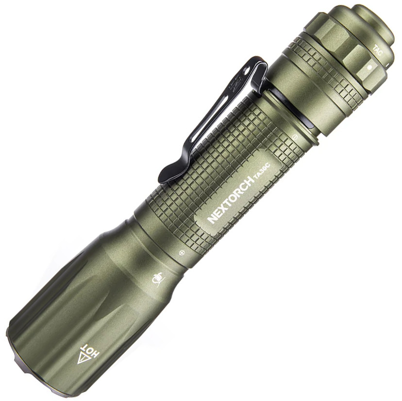 Nextorch TA30C Tactical Flashlight Resists Water/Impact Strobe Window-Breaker