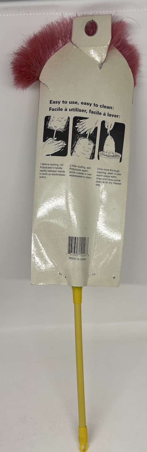 Vintage 70s 80s Fun Character Polyester Feather Duster Cleaning Electrostatic