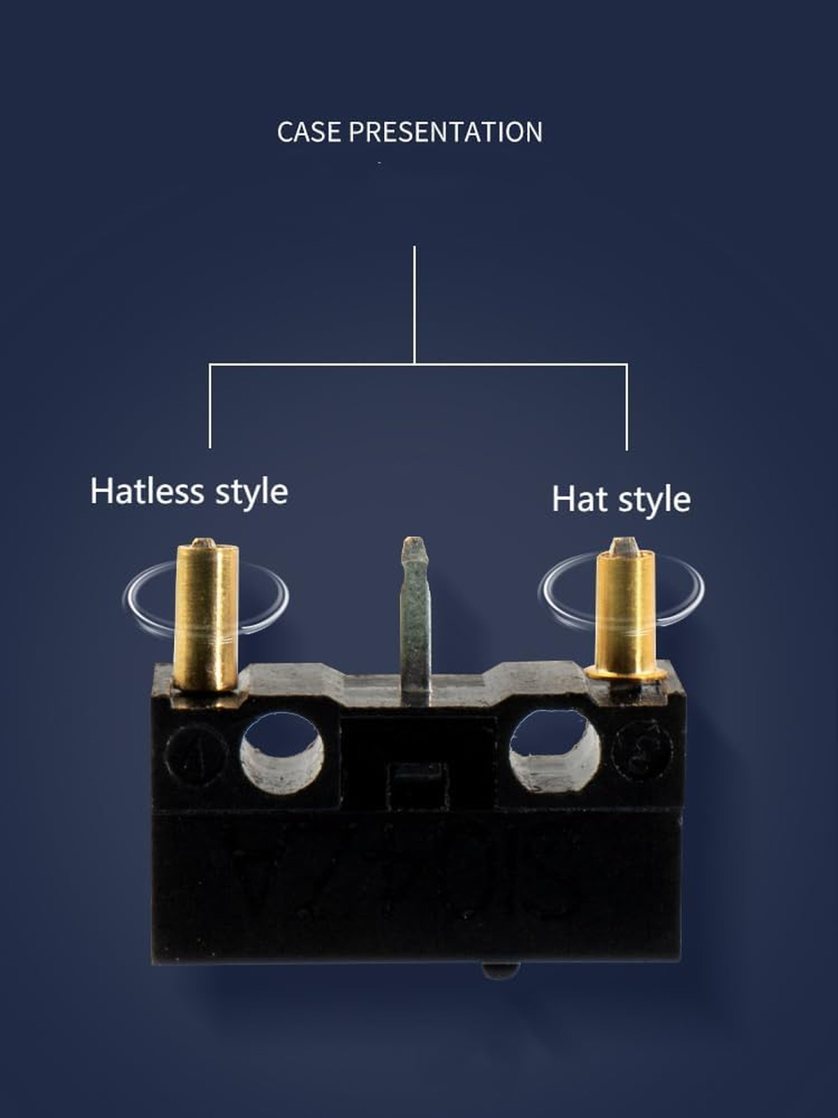 Micro Switch Hot Swap Socket Copper Connector For Mechanical Keyboard Mouse 0.8