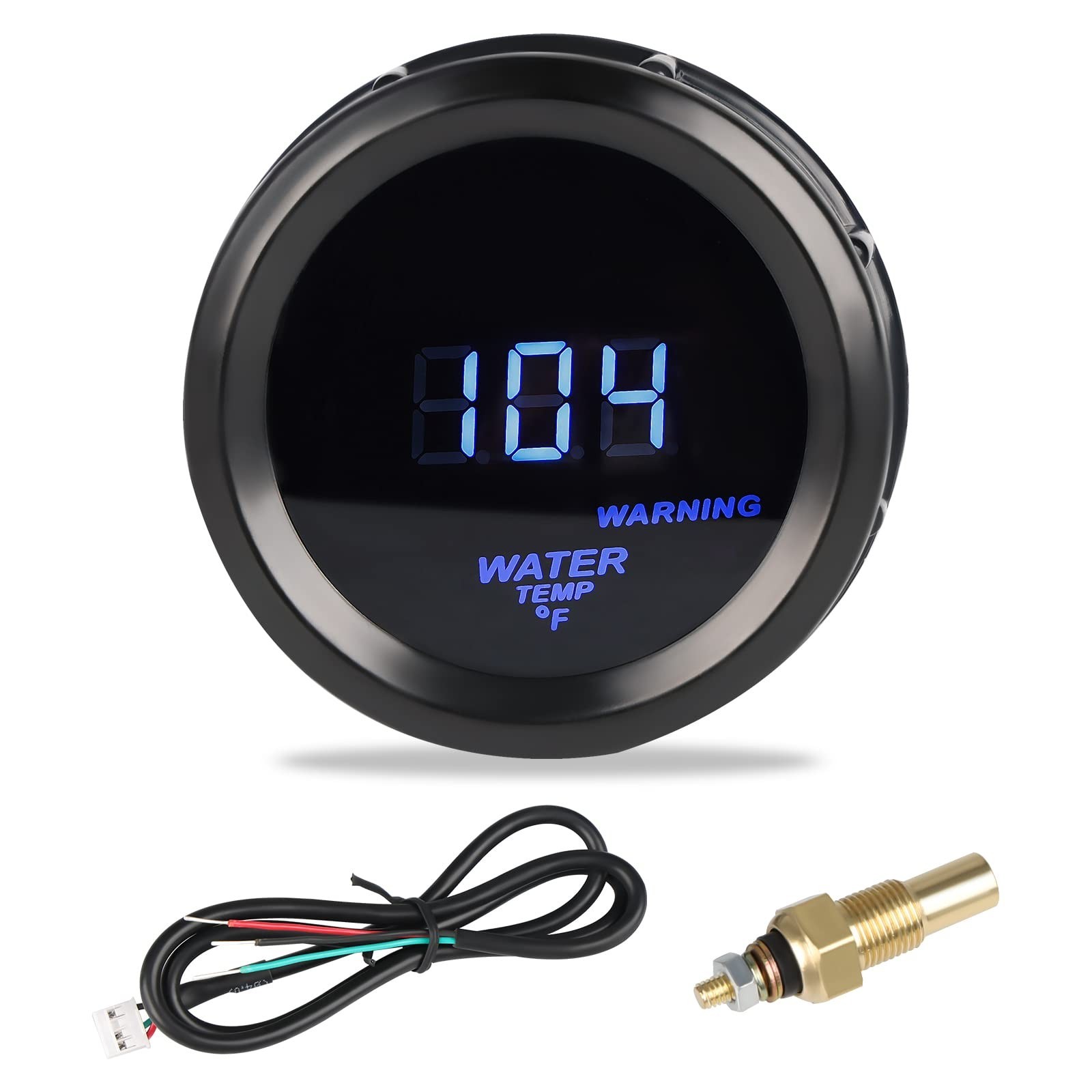 WATERWICH Water Temperature Gauge Water Temp Thermometer Meter Kit 104-302℉