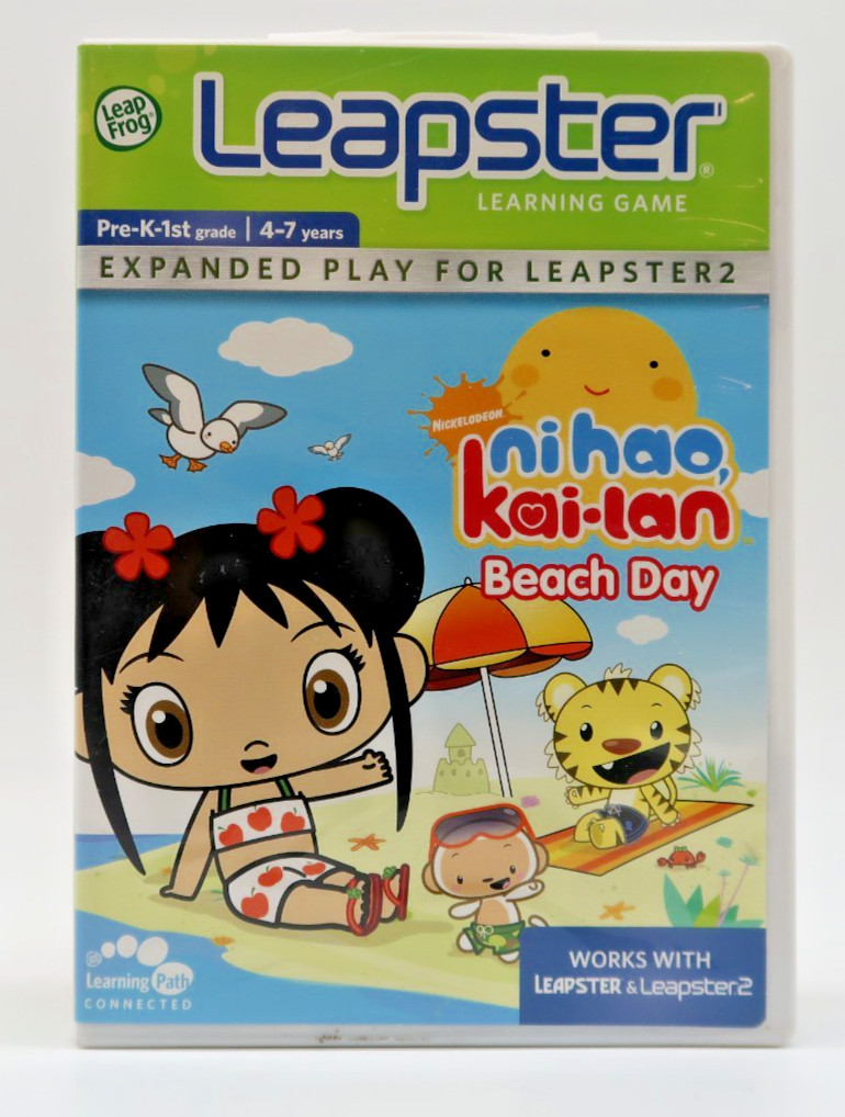 Leapster Ni Hao Kai-Lan Beach Day Leapster 1 & 2 Pre-K to 1st Grade (4-7) Used