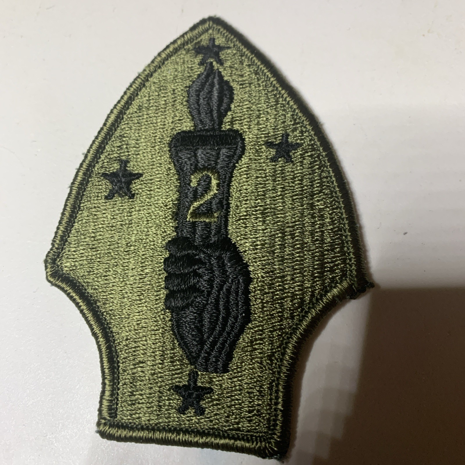 U.S. Marine Corps 2nd Marine Division subdued shoulder patch #196