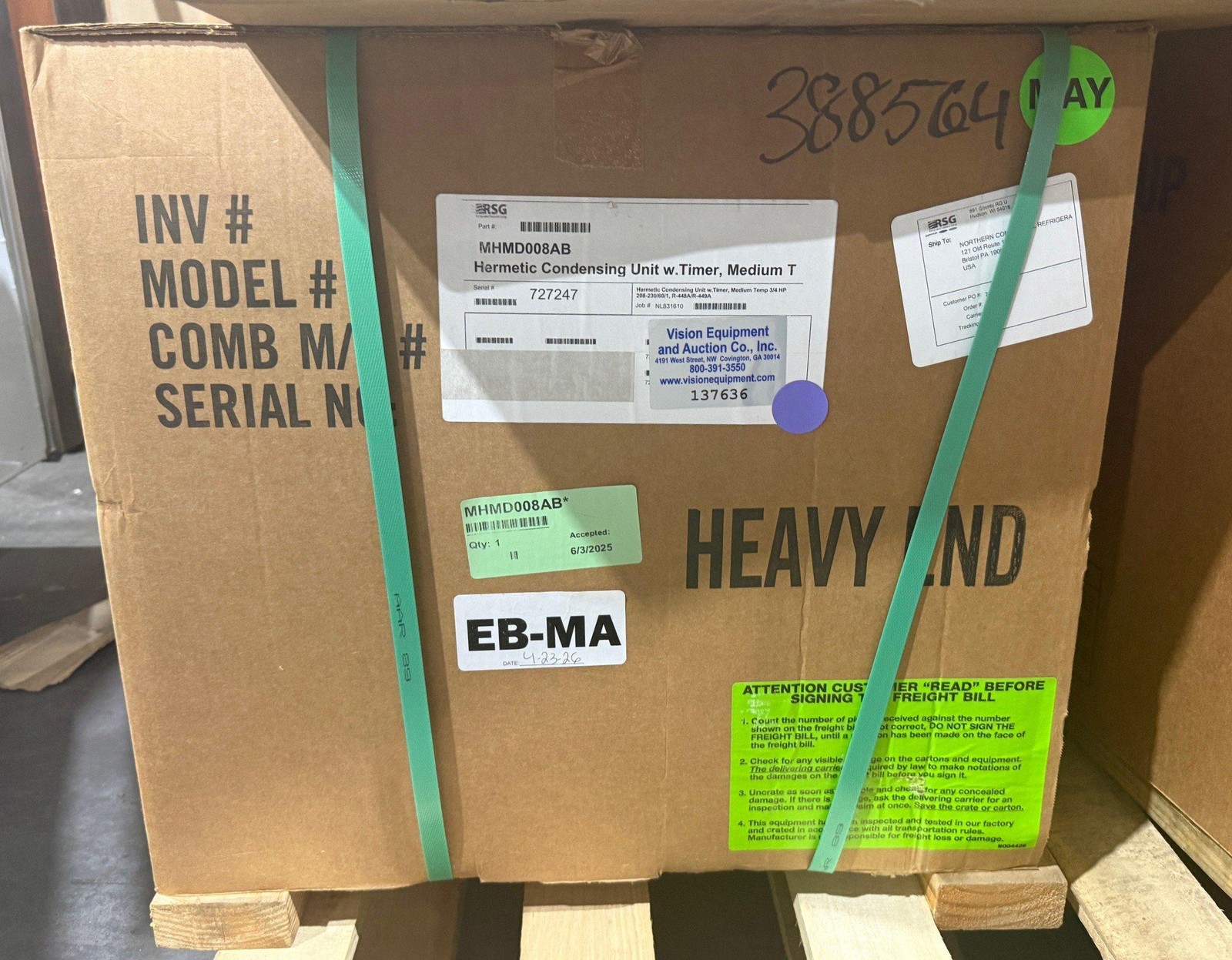 NEW RSG MHMD008AB CONDENSING UNIT