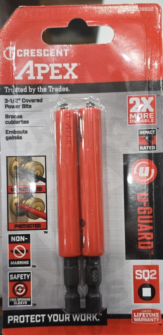 Apex - Bit, Ug, 3.5" Sq2, 2Pk (CAUGB3BSQ2)