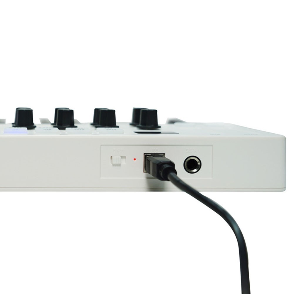 For M VAVE MIDI 25Key USB MIDI Control Keyboard Controller 8 Backlit Drum Pads 8