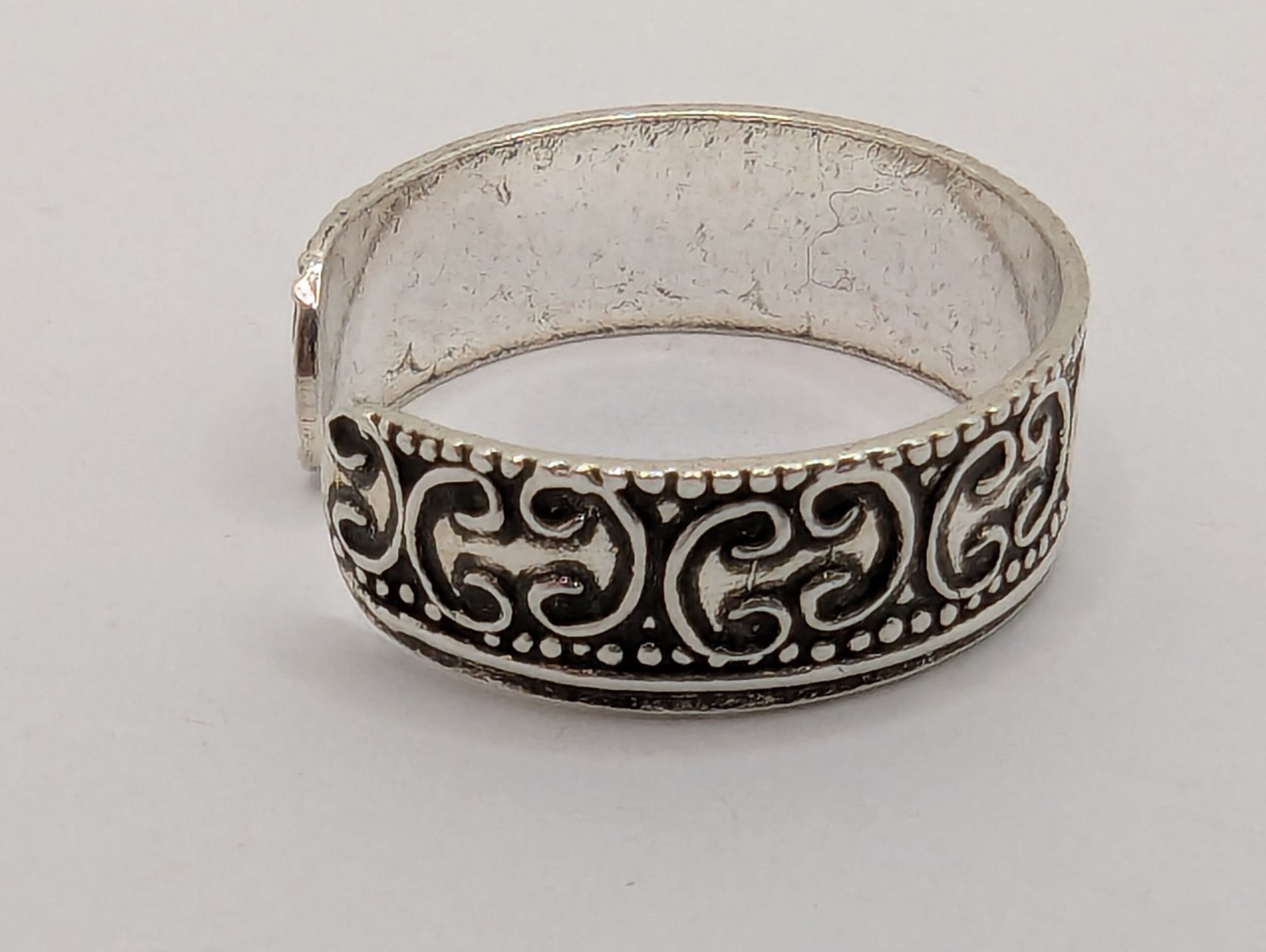 Sterling Silver Toe Ring. Filigree Design. Adjustable Size. 925 Sterling Silver
