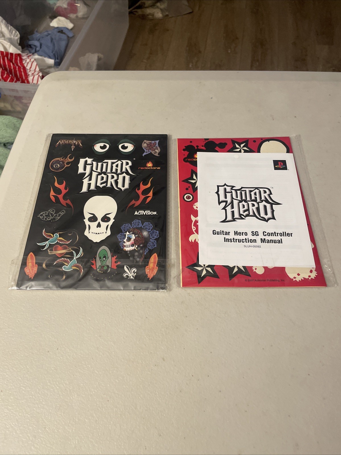 Guitar Hero Sticker Manual Lot PlayStation Xbox