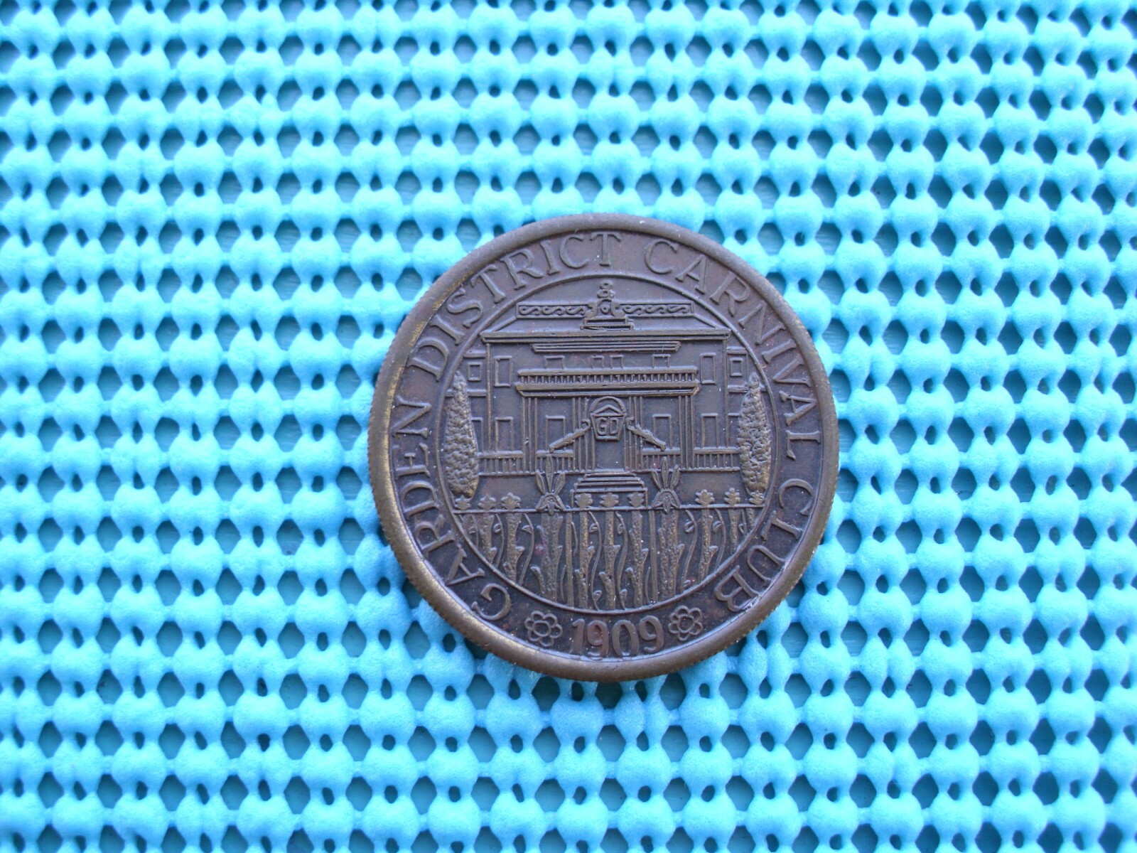 1978 GARDEN DISTRICT Carnival Club ant bronze Mardi Gras Doubloon - Spartans