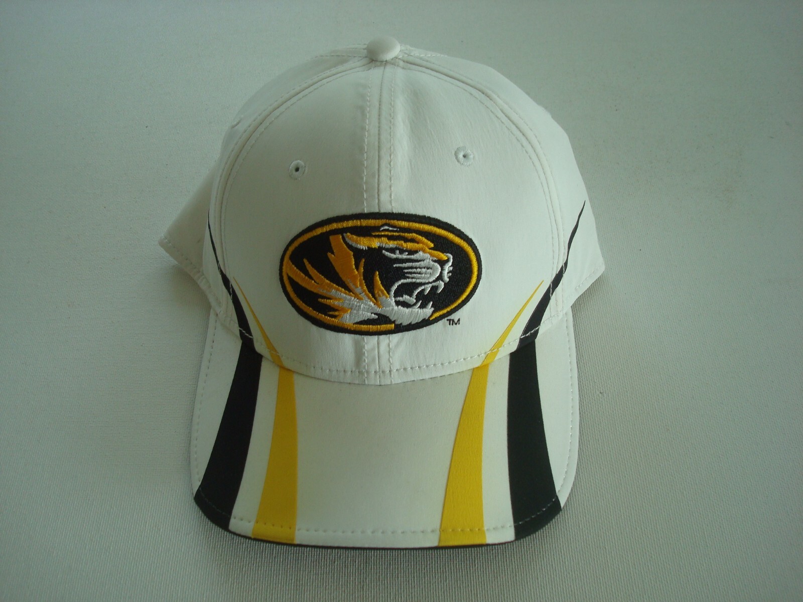 MISSOURI TIGERS THE GAME  00S  SCRIPT FITTED SIZE 7  GOLF HAT CAP VINTAGE K2
