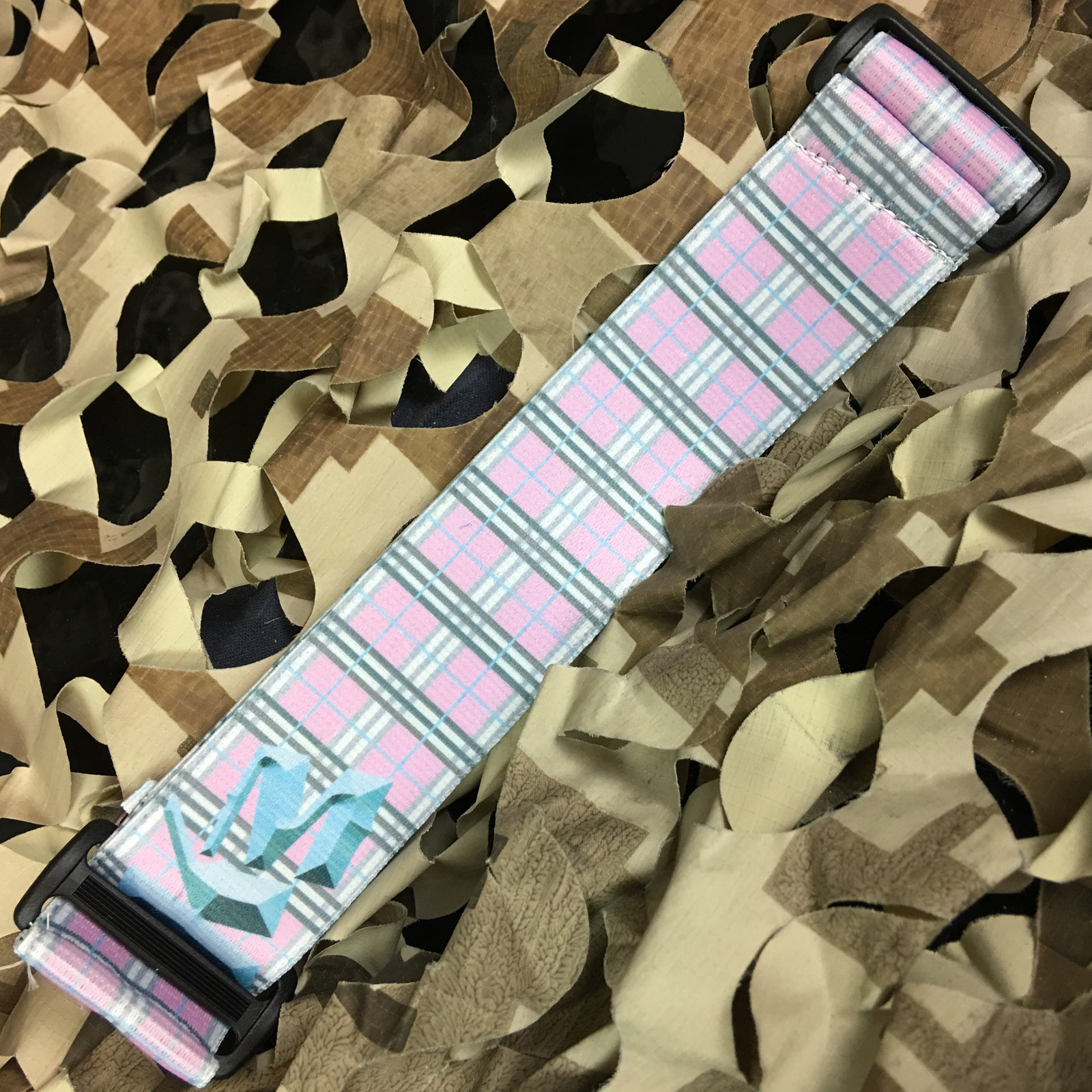 NEW KM Paintball Universal Mask Goggle Strap - 09 Pink Plaid