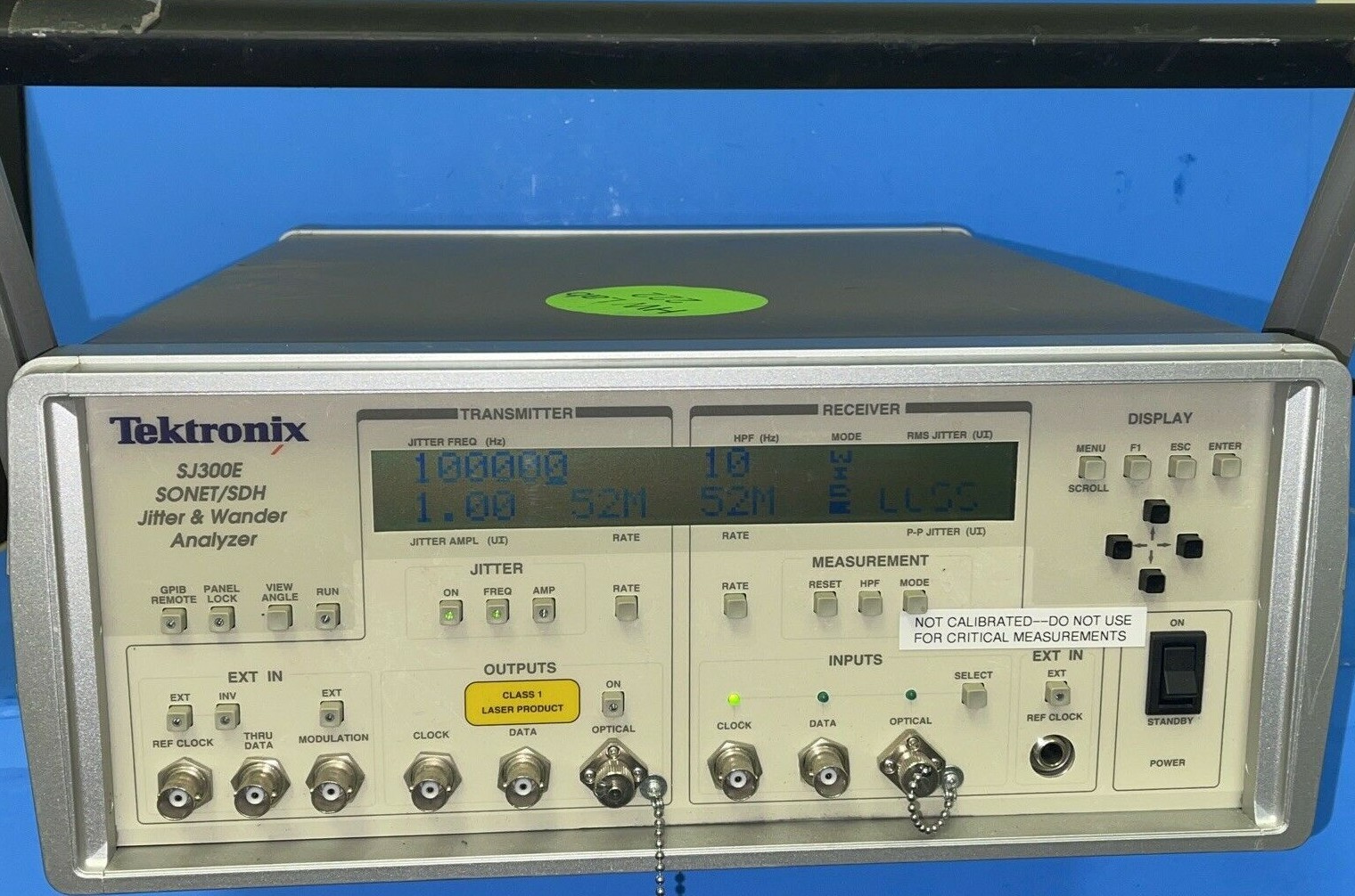 TEKTRONIX  SJ300E SONET/SDH JITTER & WANDER ANALYZER  SJ300E/OC12/FC