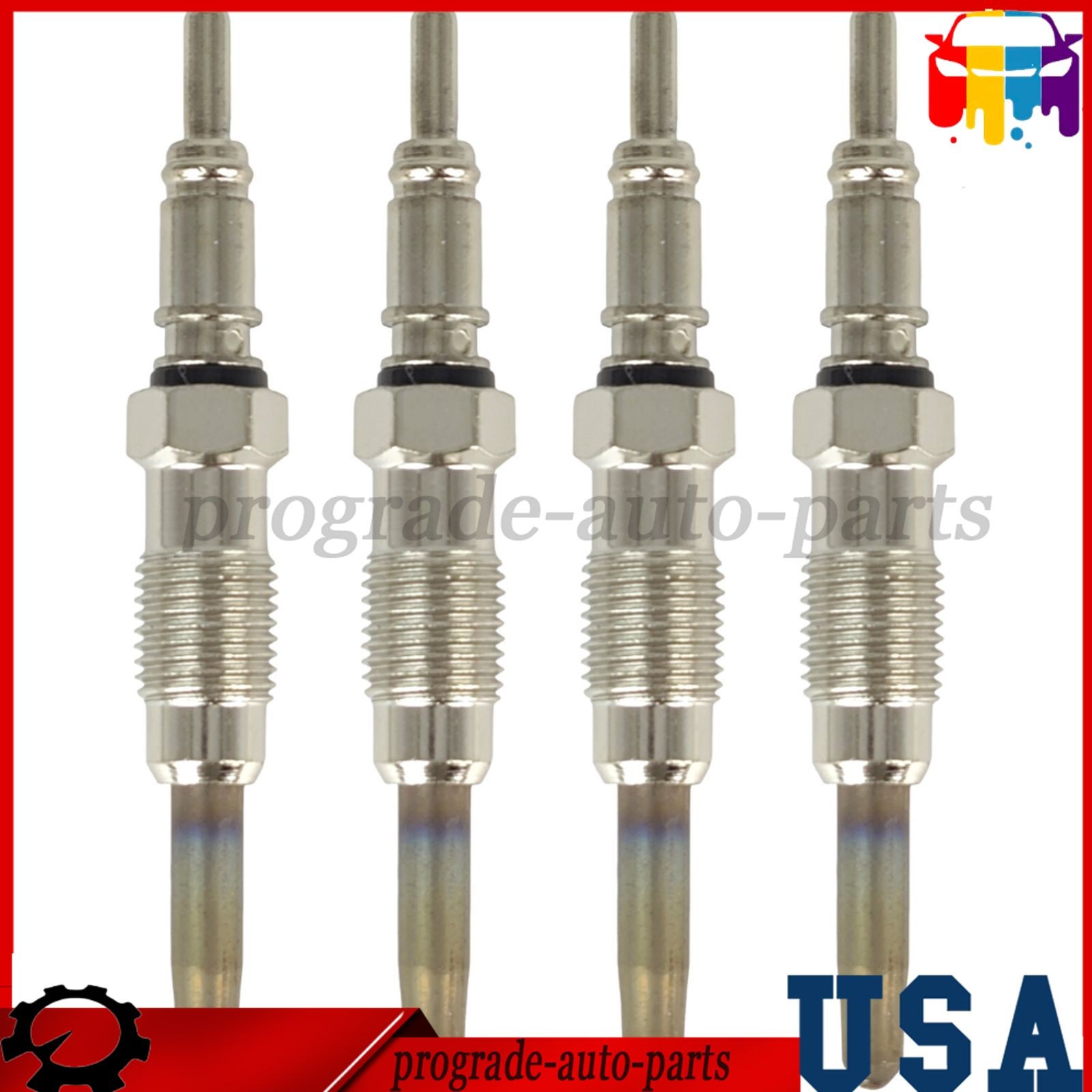 4X Glow Plug 01180400 0100226239 Fit for Bobcat Loader 883 A220 A300 S250 T200