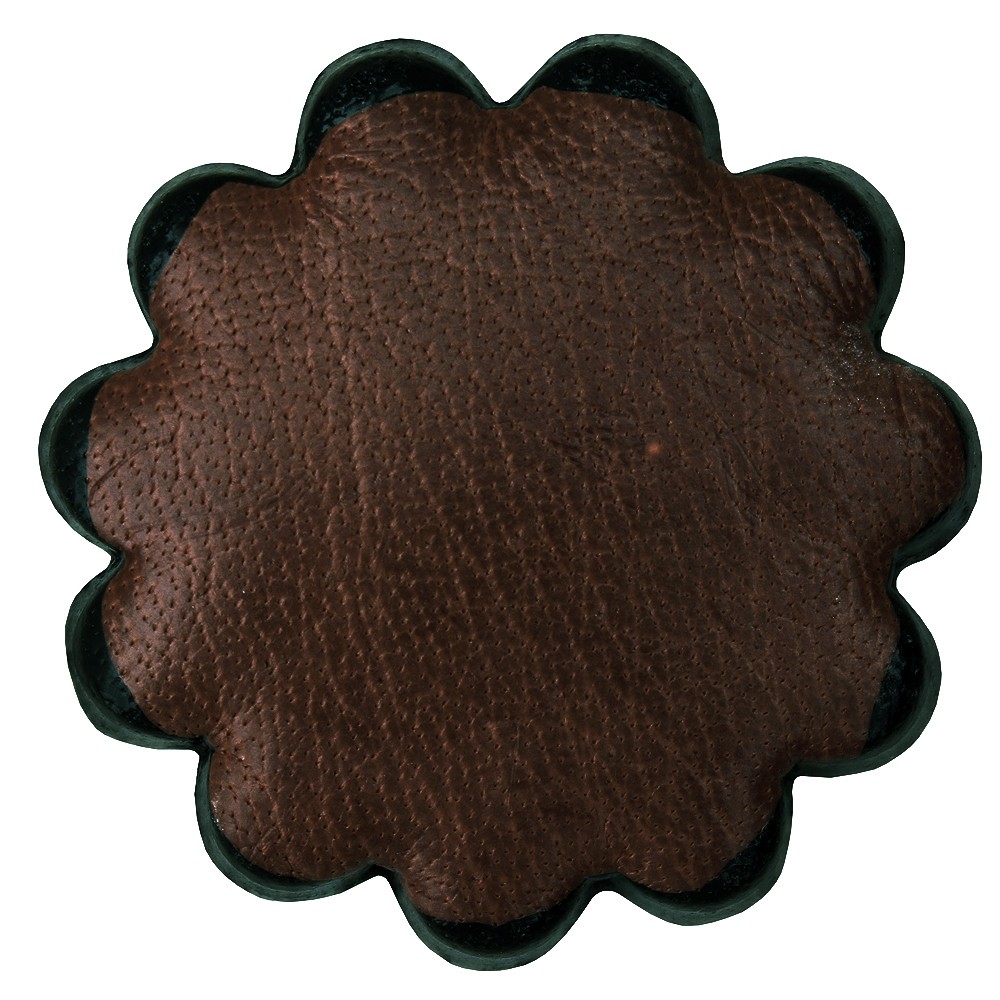 HILASON Set of 06 Plain Scalloped Leather Rosette Concho Saddle Tack 1-1/2"