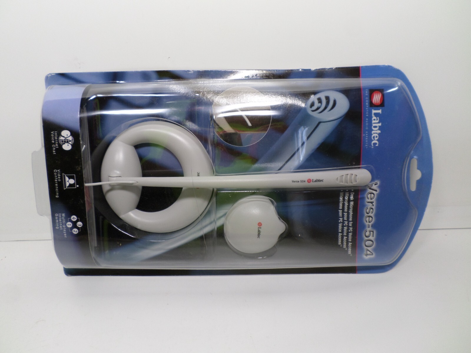 Labtec Verse-504 Desk Microphone For PC Voice Access, NEW