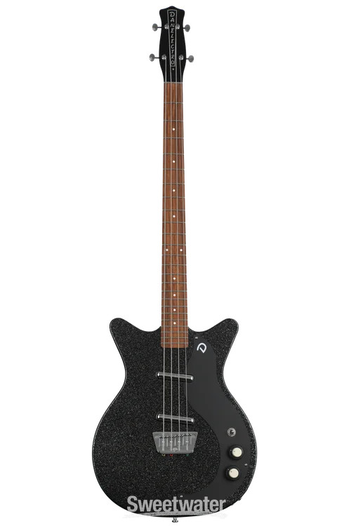 Danelectro '59DC Short Scale Bass - Black Metalflake