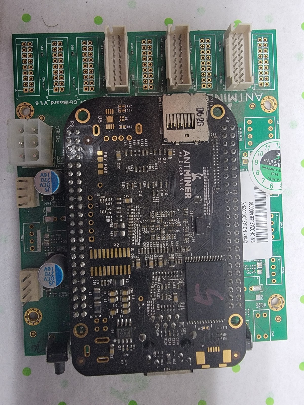 Bitmain Antminer S5 CtrlBoard V1.6 with BB BlackV1.6
