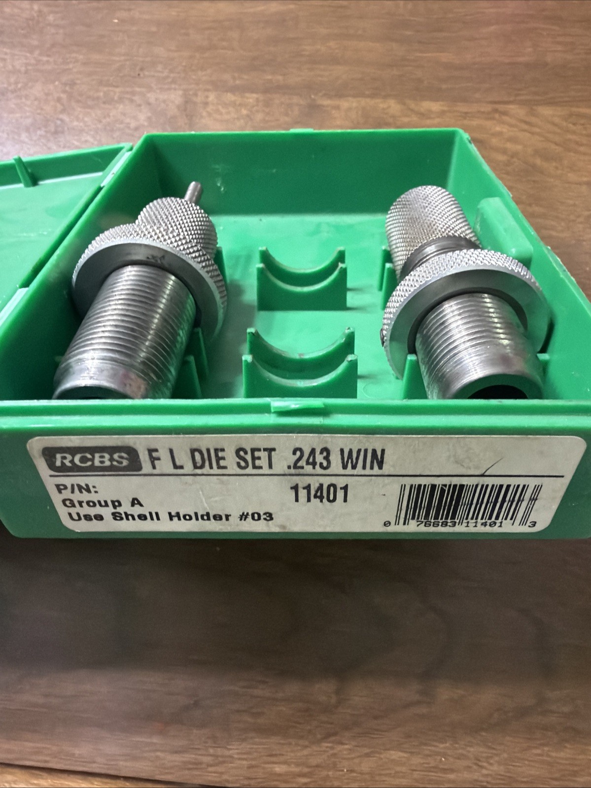 RCBS Full Length Die Set Group A 243 Winchester 11401