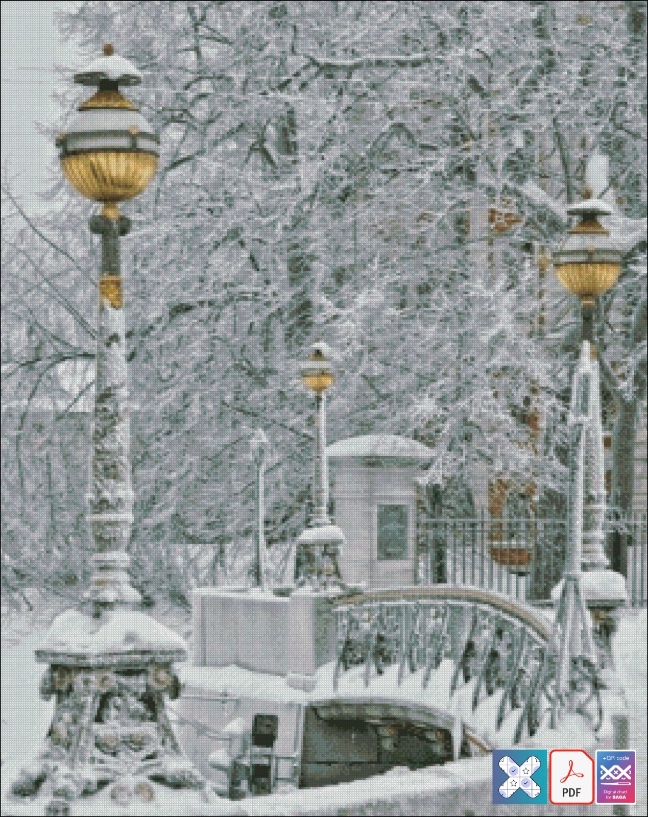 Winter Time - Chart Counted Cross Stitch Pattern Needlework 53
