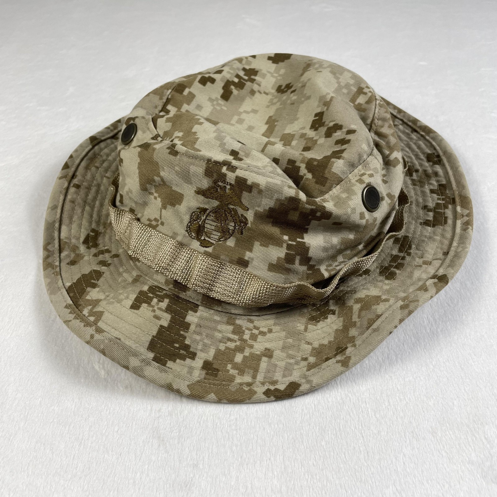 USMC MARPAT Desert Boonie Hat Small Marine Corps Field Cover Camo Military Cap