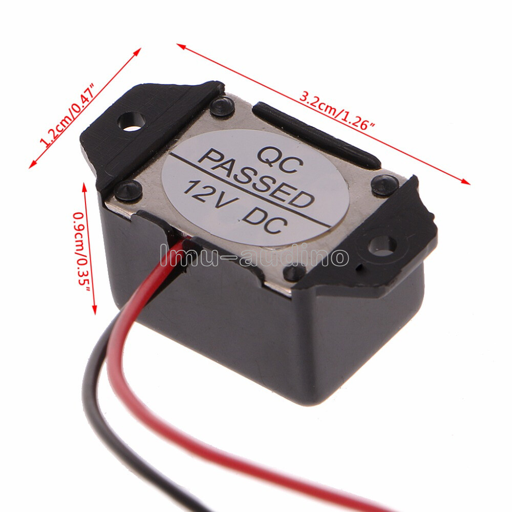 DC 12V 85dB Mini Electronic Alarm Buzzer Constant Tone