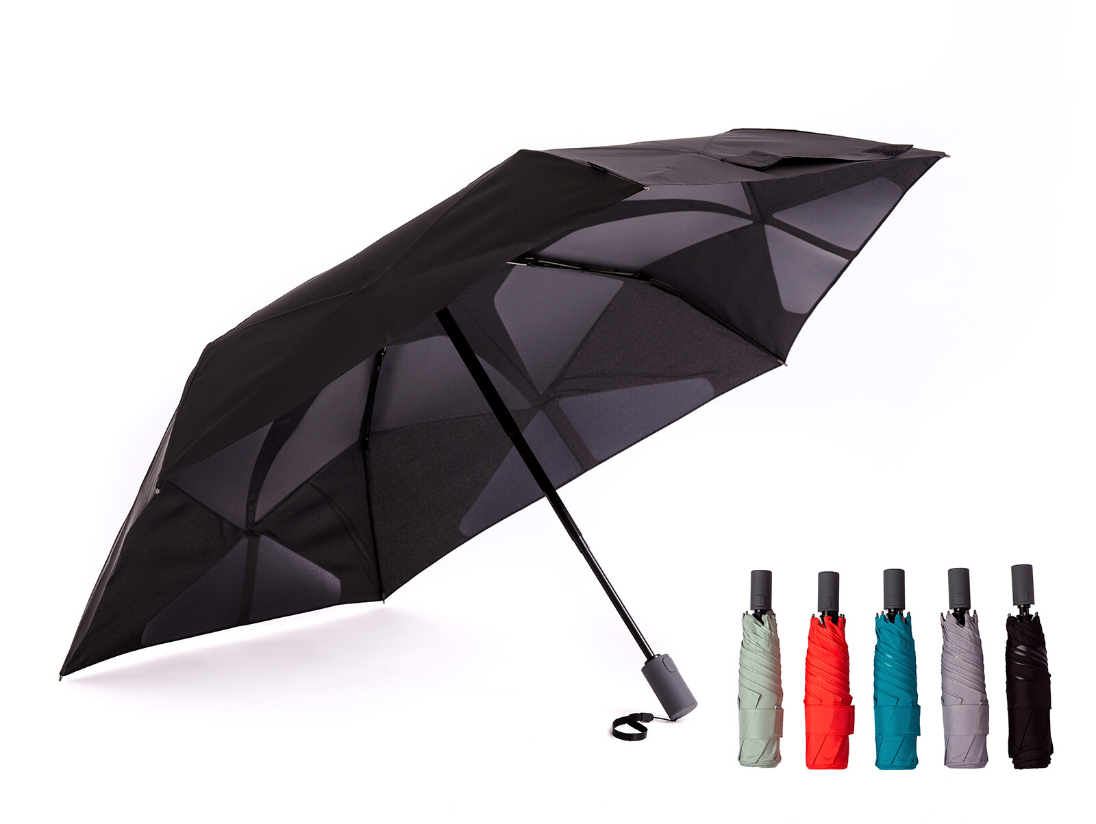Rolls Automatic Open Close Umbrella- PATENTED INNOVATIVE PET Film Coated Fabric