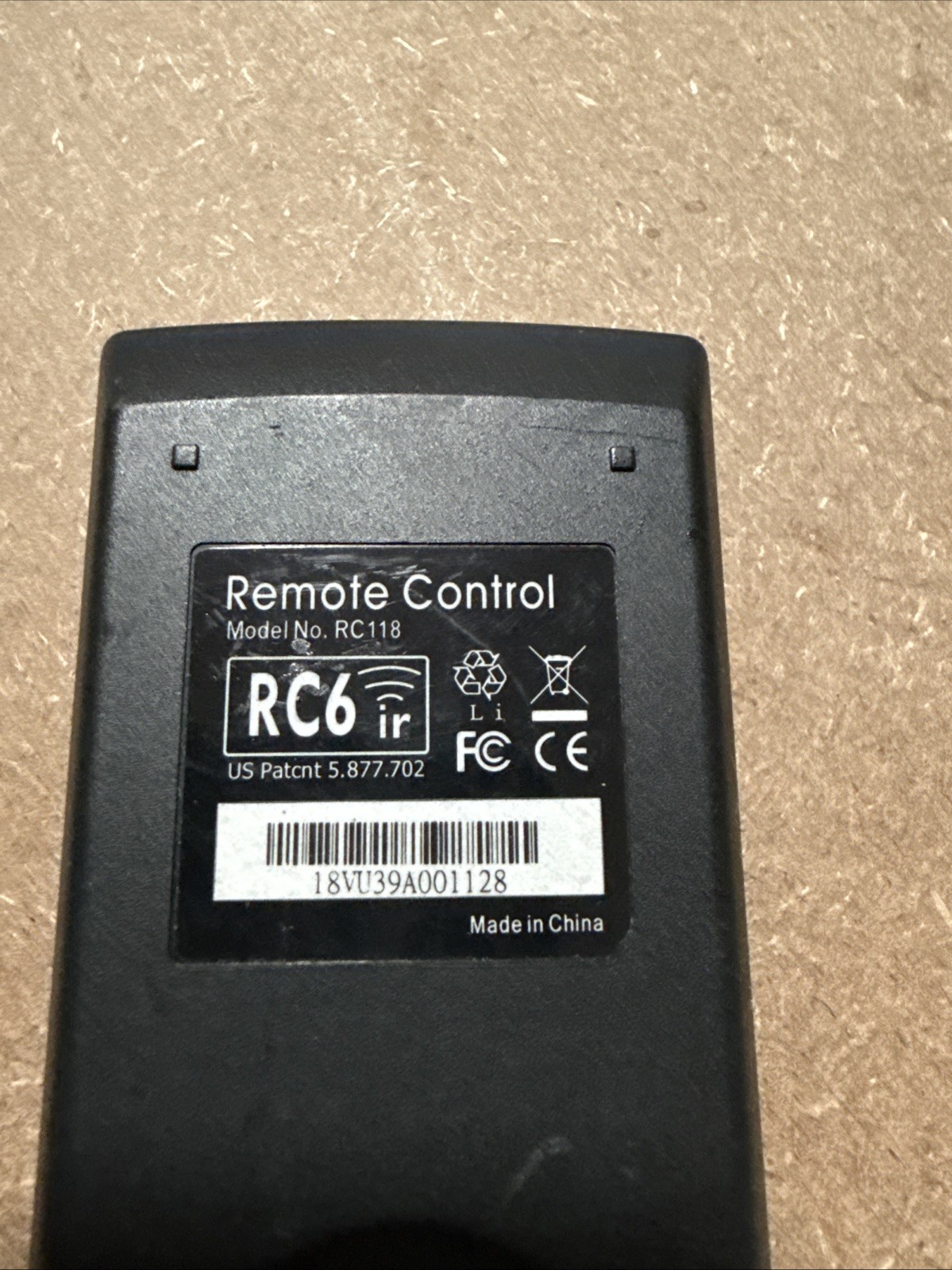 AIM RC118 Media Center MCE Remote Control IR RC6 For Windows