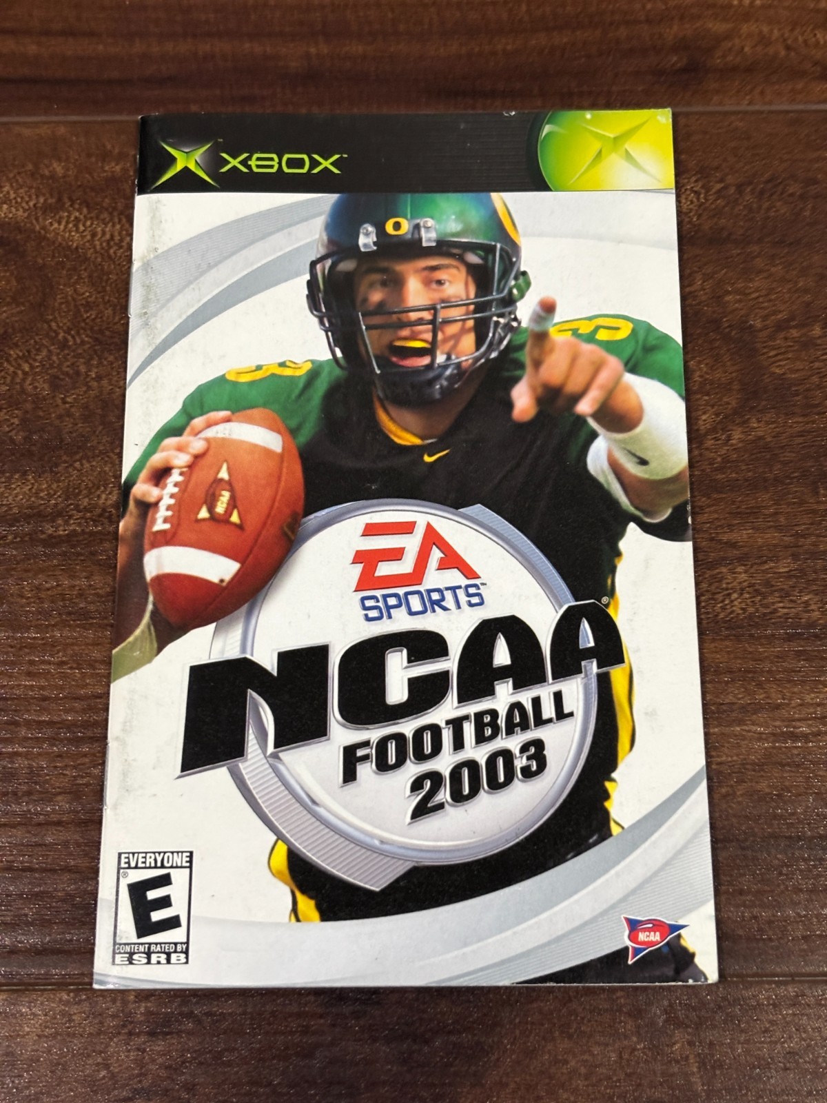 NCAA 2003 Football College 03 XBOX Instruction Manual Only
