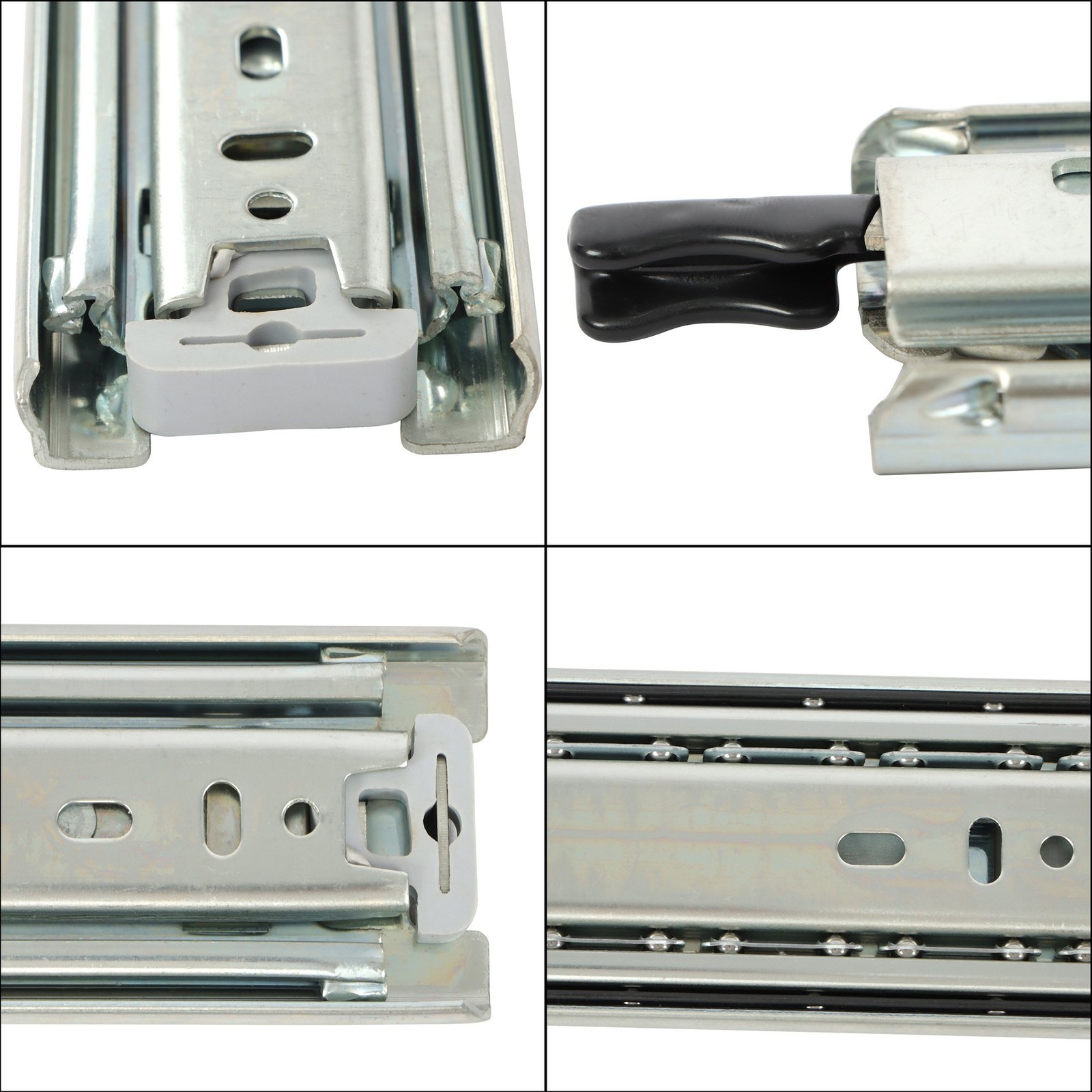 Drawer Slides with Lock Full Extension Heavy Duty 24 Inch Side Mount 150 Lbs