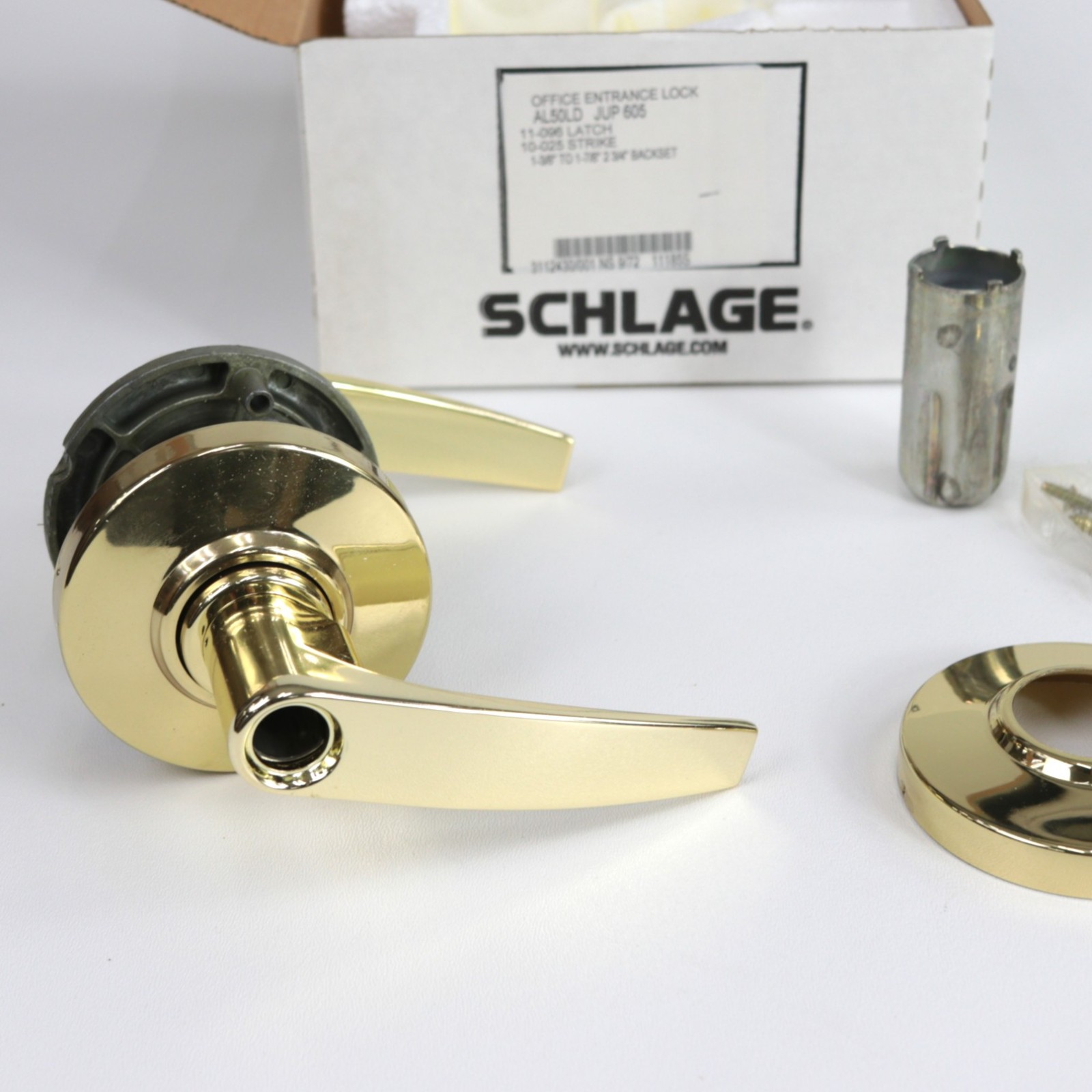 Schlage AL50LD JUP 605 Grade 2 Jupiter Office Entrance Lock Less Cylinder Brass