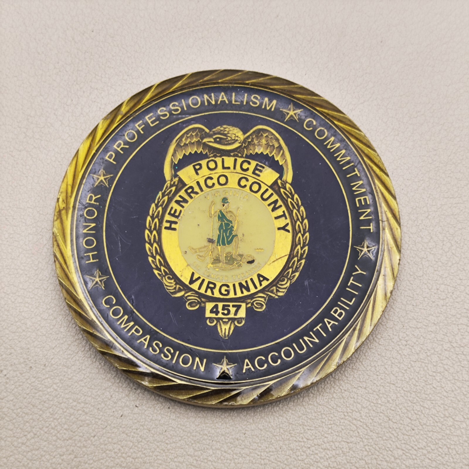 Henrico County Virginia Police Department Challenge Coin#2