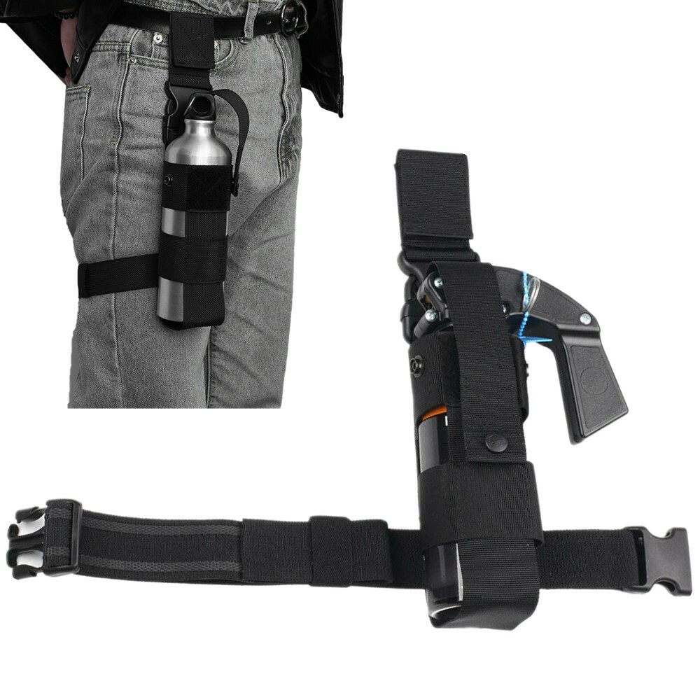 Tactical MK9 Spray Bag Molle Water Bottle Drop Leg Pouch Adjustable Thigh Pouch