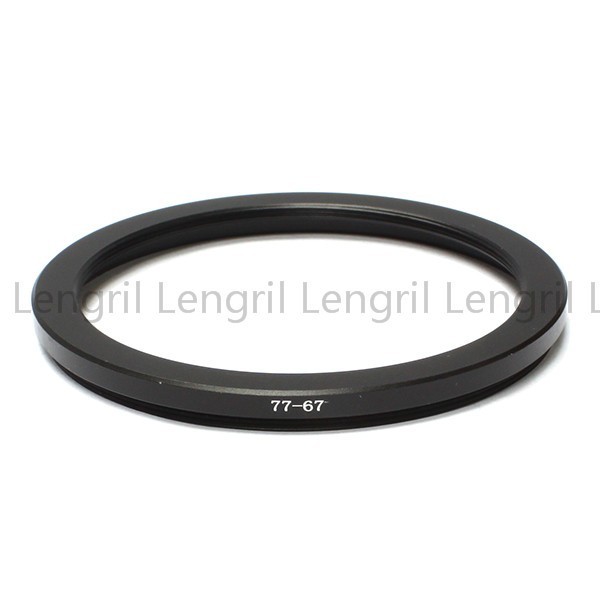 77mm to 67mm Step-Down Lens Filter Ring Adapter