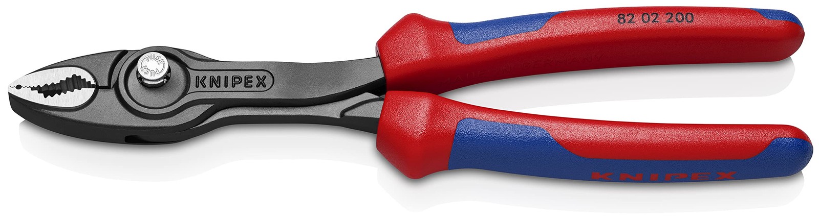 Knipex TwinGrip Adjustable Front Grip Plier Black onesize, Plastic Coated