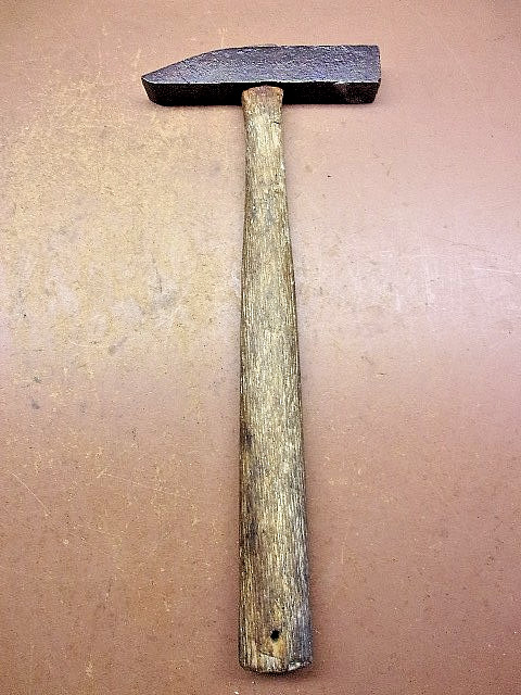 Vintage Unbranded 1 Lb. 1 Oz. Cross Peen Hammer w/12 1/2" Handle Clean & Ready!