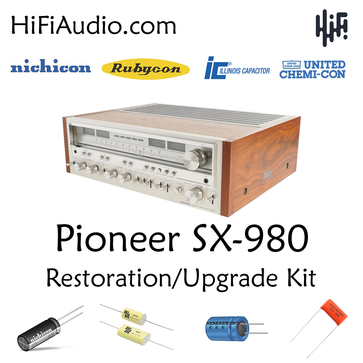 Pioneer SX-980 rebuild restoration recap service kit fix repair capacitor