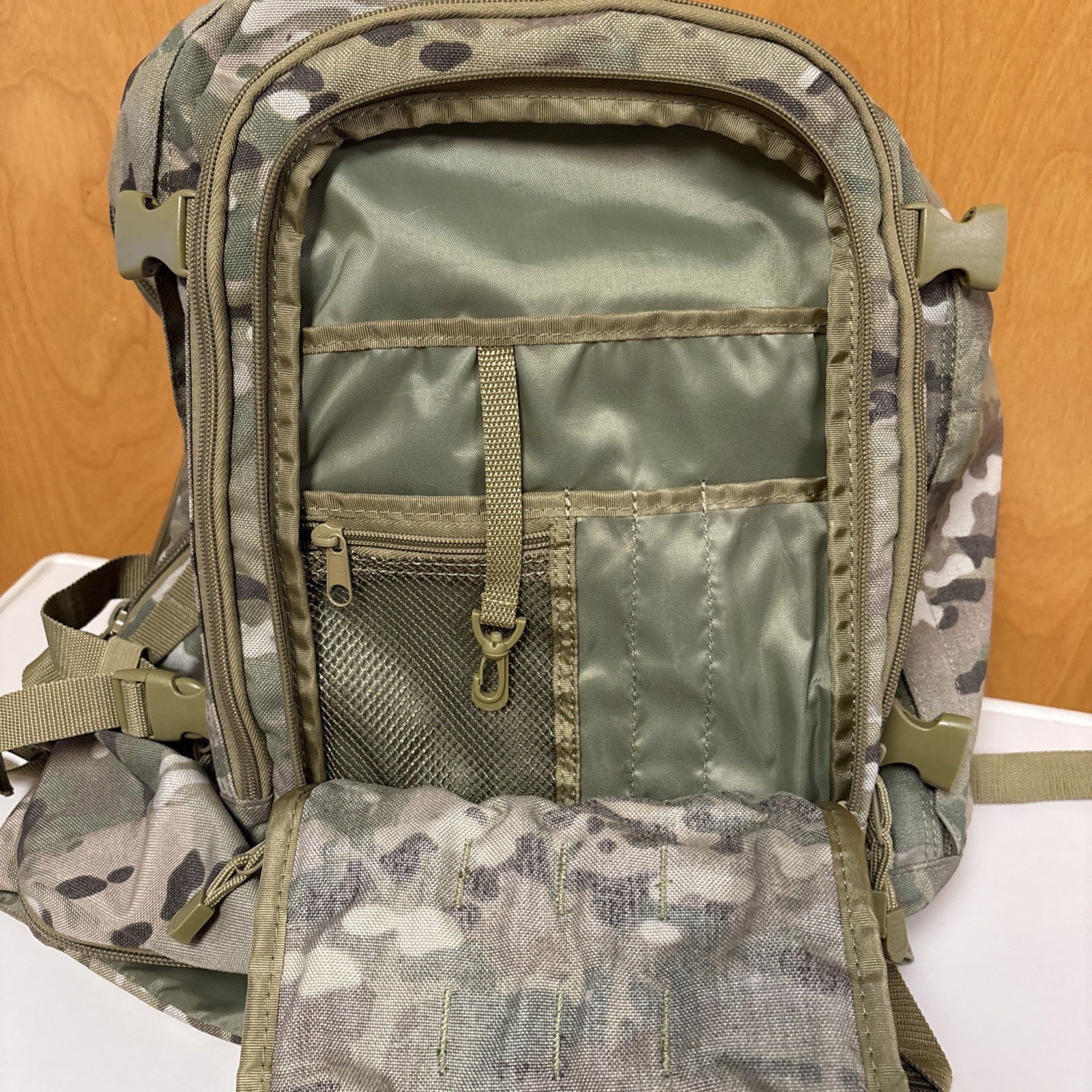 Code Alpha Large Tactical Backpack Expandable Multicam Excellent Condition